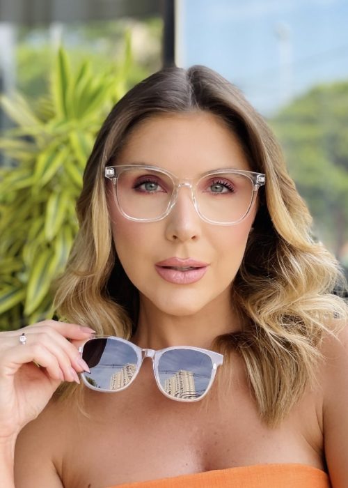 oticagriss oculos 2 em 1 clip on quadrado transparente 449