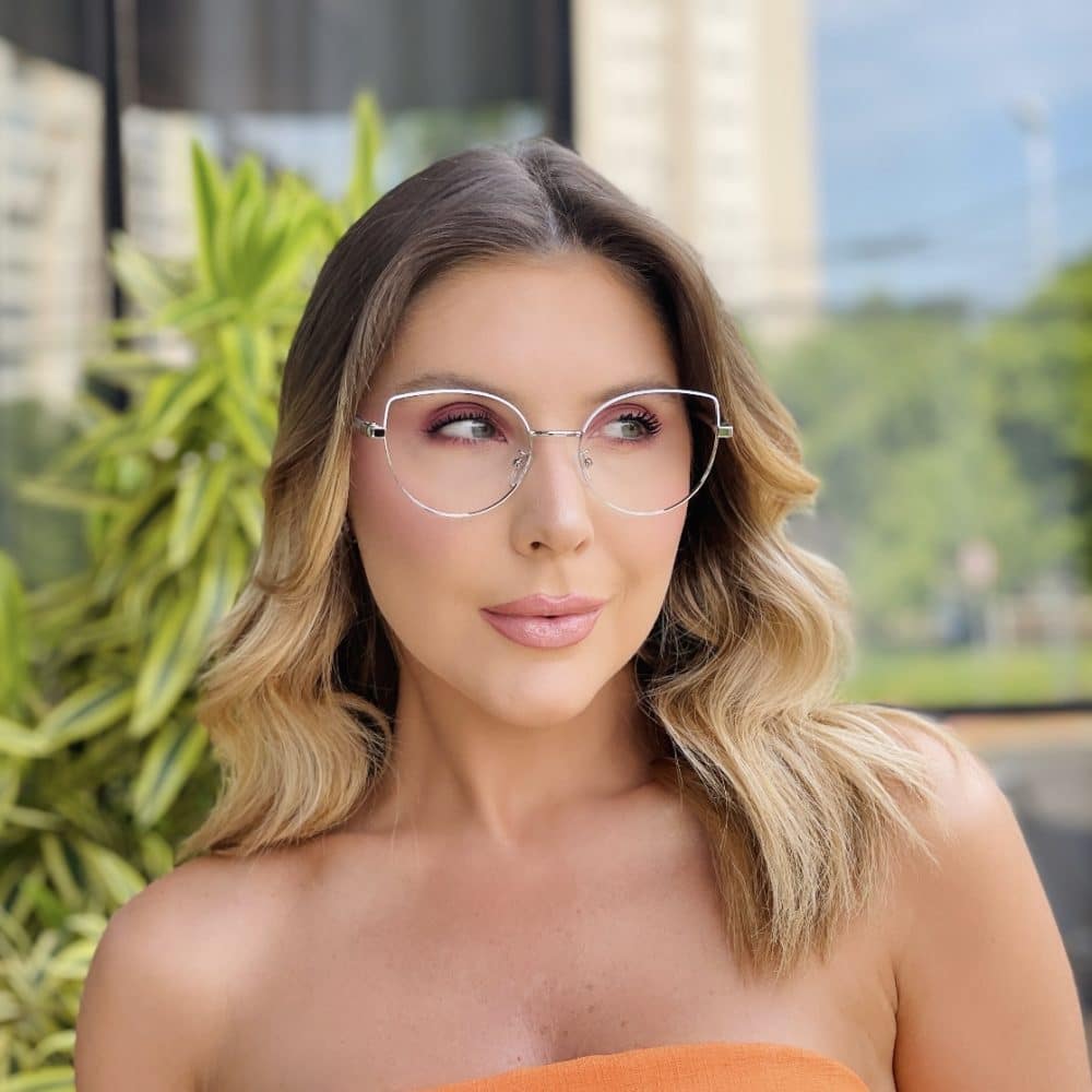 oticagriss oculos de grau feminino gatinho branco e prata 447 3 oticagriss oculos de grau feminino gatinho branco e prata 447 3