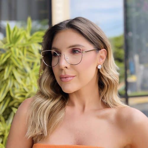 oticagriss oculos de grau feminino gatinho nude e marrom 447 1