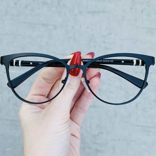 oticagriss oculos de grau feminino gatinho preto 365 1