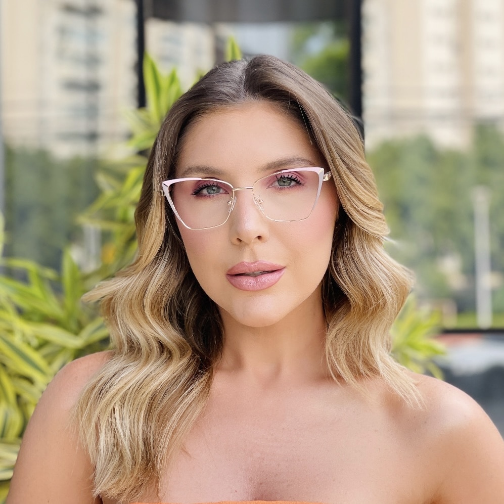 oticagriss oculos de grau feminino gatinho rosa e nude 446 3 oticagriss oculos de grau feminino gatinho rosa e nude 446 3