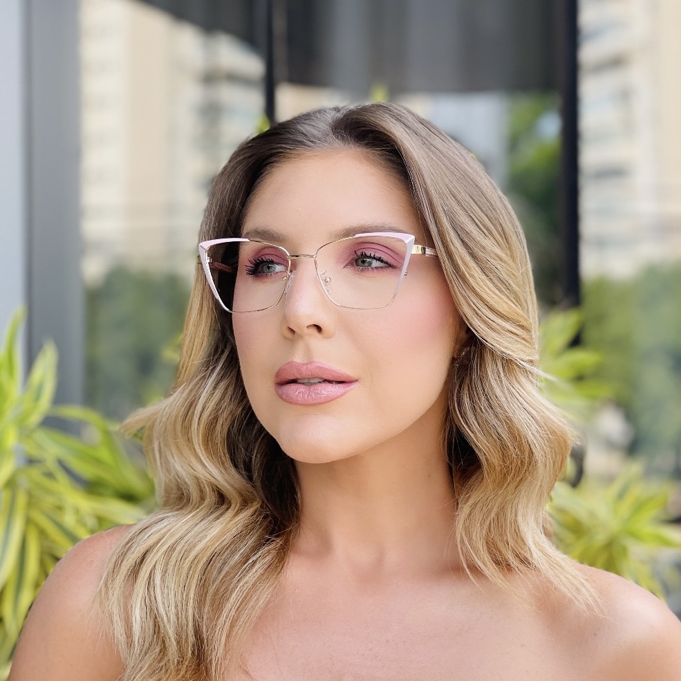 oticagriss oculos de grau feminino gatinho rosa e nude 446 4 oticagriss oculos de grau feminino gatinho rosa e nude 446 4
