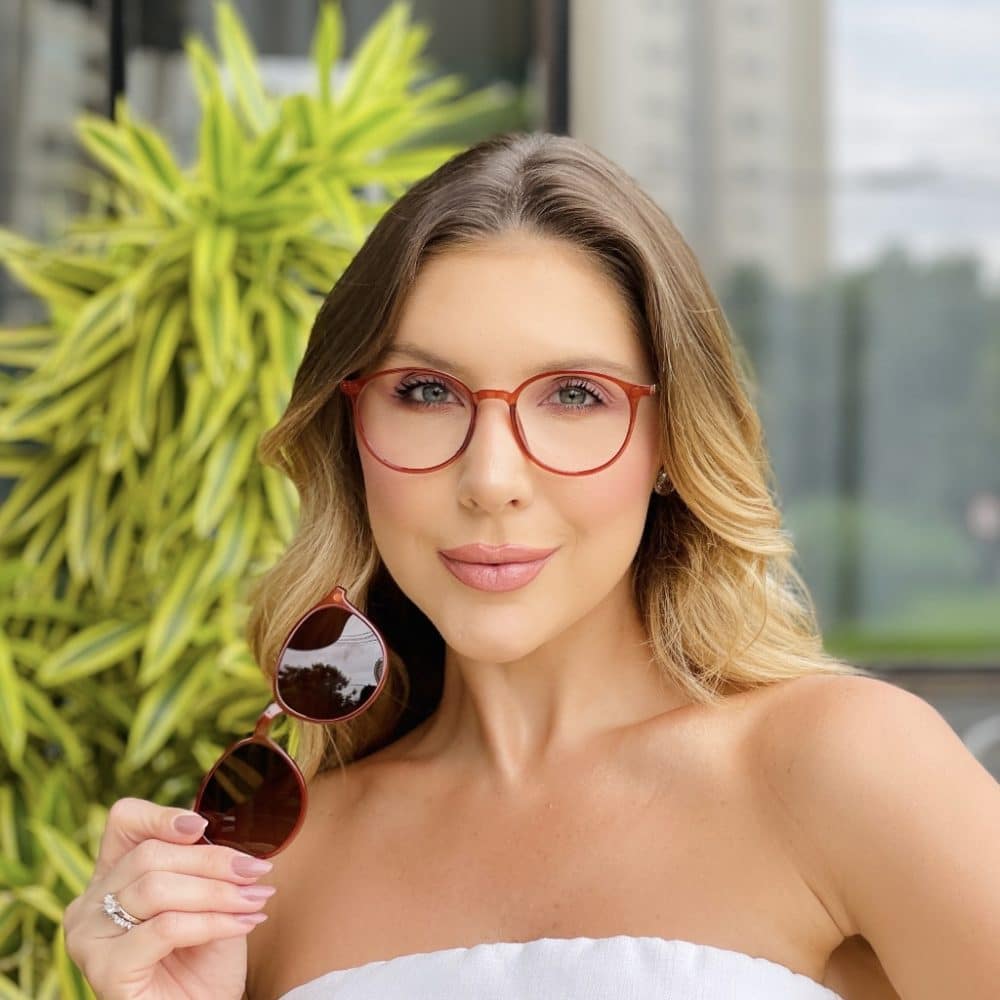 oticagriss oculos clip on 2 em 1 redondo caramelo 267 oticagriss oculos clip on 2 em 1 redondo caramelo 267