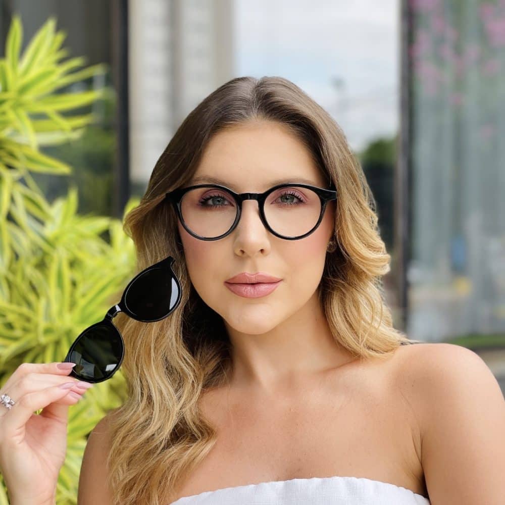 oticagriss oculos clip on 2 em 1 redondo preto 458 oticagriss oculos clip on 2 em 1 redondo preto 458