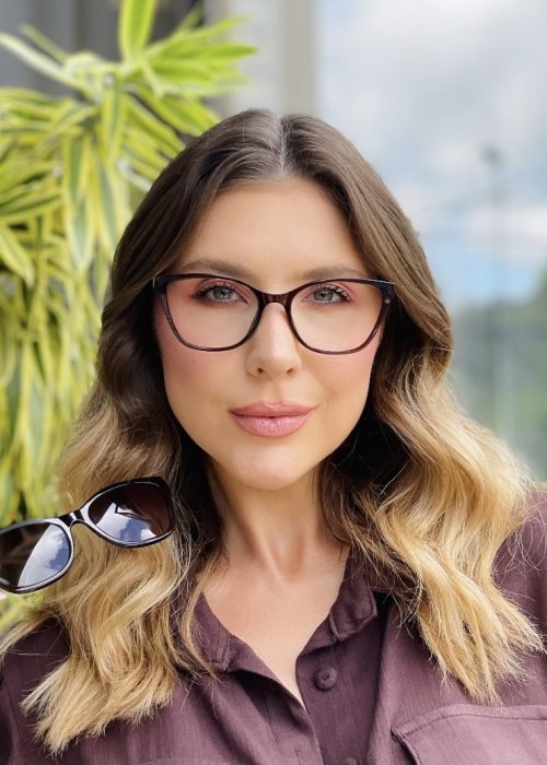 oticagriss oculos clip on 2 em 1 gatinho marrom 462