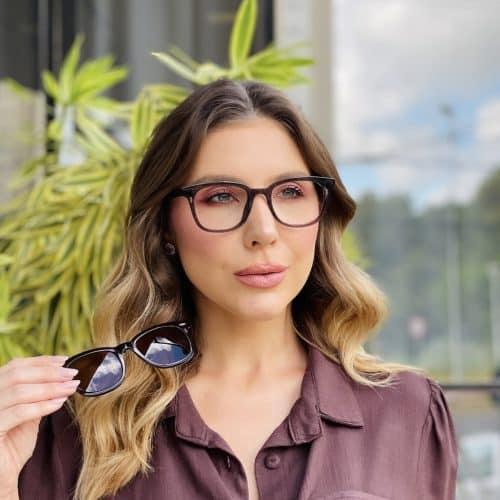 oticagriss oculos 2 em 1 clip on quadrado marrom 467 1