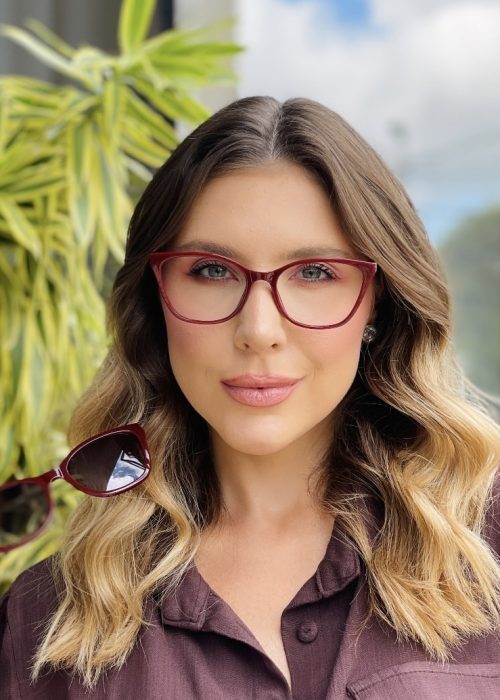 oticagriss oculos clip on 2 em 1 gatinho marsala 462