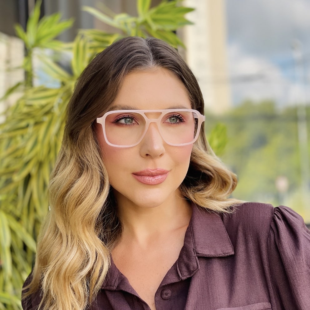 oticagriss oculos de grau feminino aviador bege 466 2 oticagriss oculos de grau feminino aviador bege 466 2