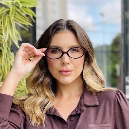 oticagriss oculos de grau feminino gatinho tartaruga 464