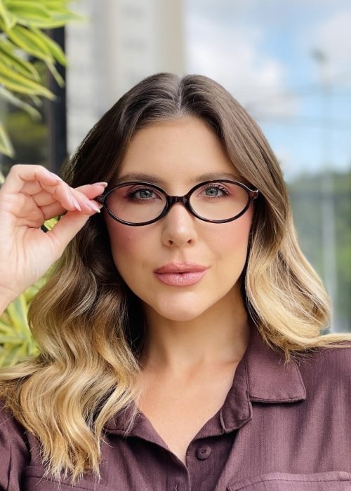 oticagriss oculos de grau feminino gatinho tartaruga 464