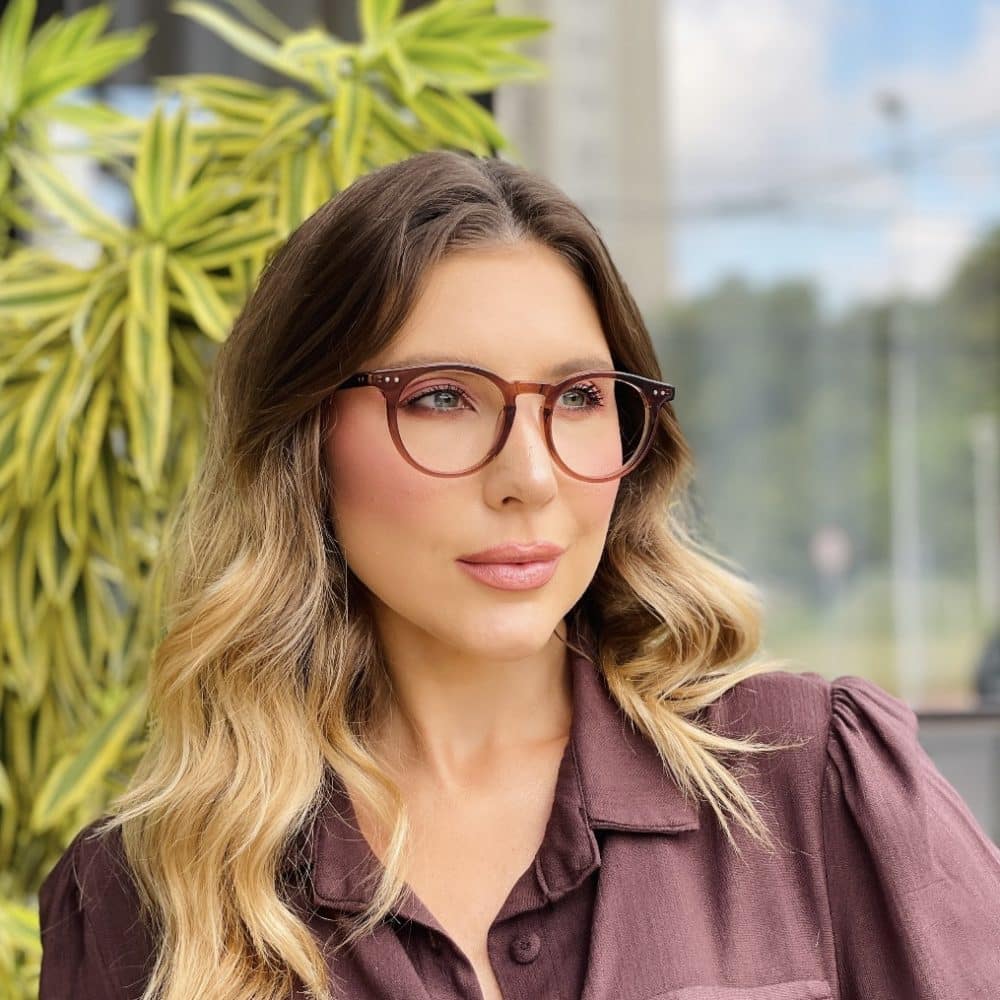 oticagriss oculos de grau feminino redondo marrom transparente 460 2 oticagriss oculos de grau feminino redondo marrom transparente 460 2