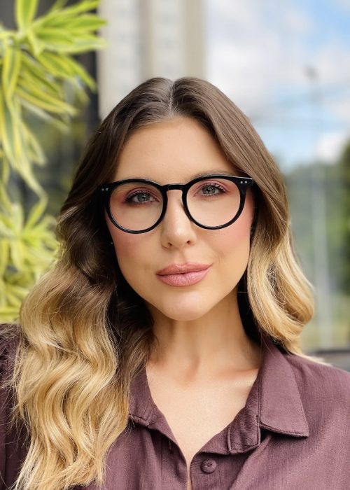 oticagriss oculos de grau feminino redondo preto 460