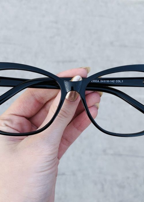 oticagriss oculos de grau feminino gatinho preto 468