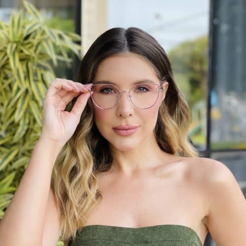 oticagriss oculos de grau feminino gatinho lilas 473