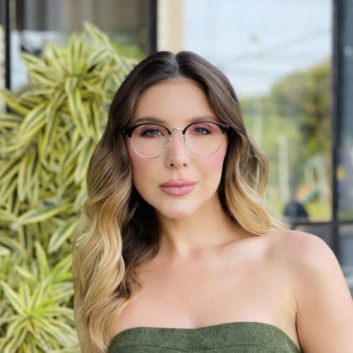 oticagriss oculos de grau feminino redondo marrom 474