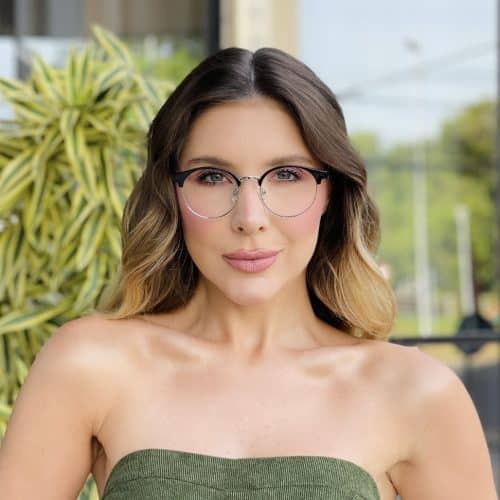 oticagriss oculos de grau feminino redondo preto 474