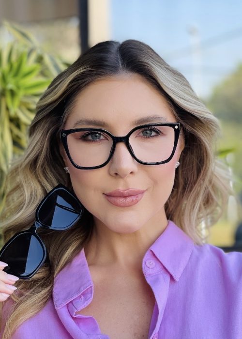 oticagriss oculos clip on 2 em 1 gatinho preto 489