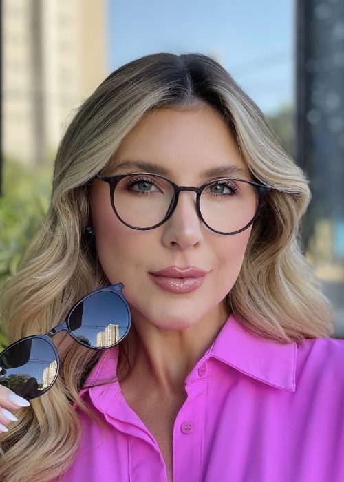 oticagriss oculos clip on 2 em 1 redondo cinza 241
