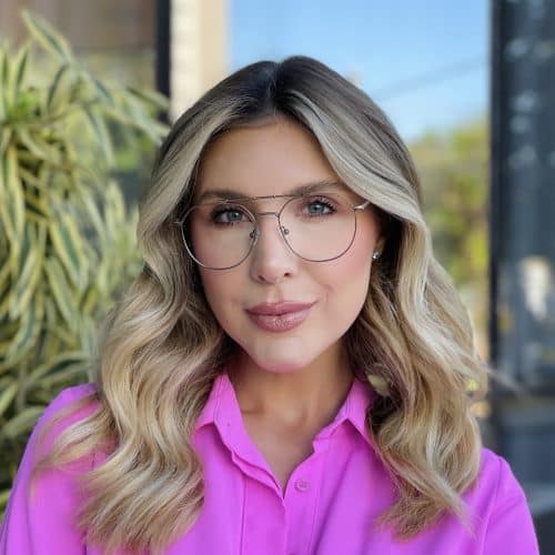 oticagriss oculos de grau feminino aviador marrom 482