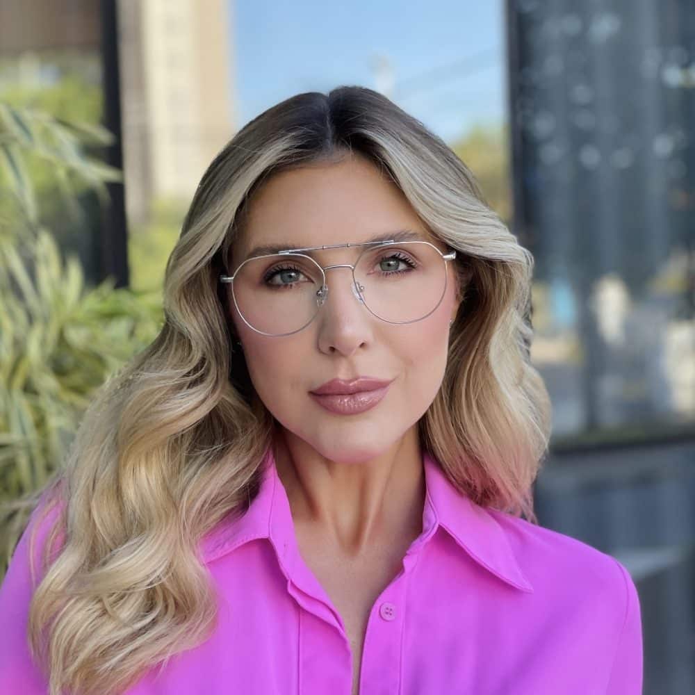 oticagriss oculos de grau feminino aviador prata 482 oticagriss oculos de grau feminino aviador prata 482