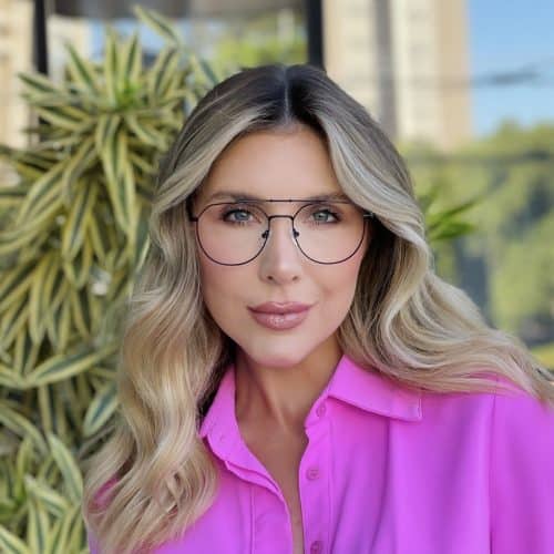 oticagriss oculos de grau feminino aviador preto 482