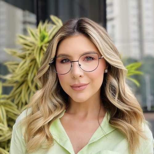 oticagriss oculos de grau feminino gatinho preto 490