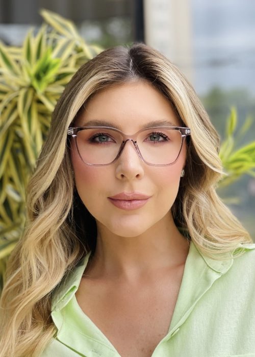 oticagriss oculos de grau feminino quadrado cinza 492