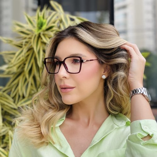 oticagriss oculos de grau feminino quadrado marsala 488 1