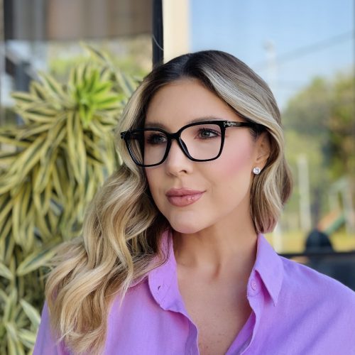 oticagriss oculos de grau feminino quadrado preto 492 1