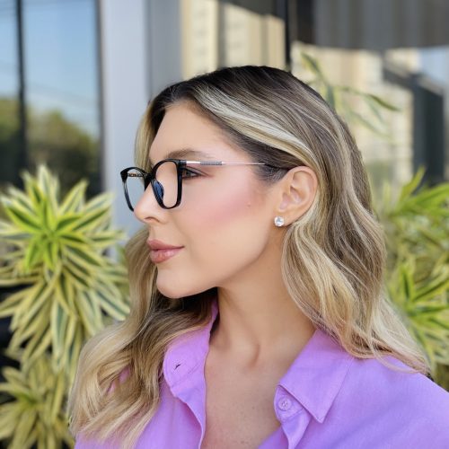 oticagriss oculos de grau feminino quadrado preto 493 1