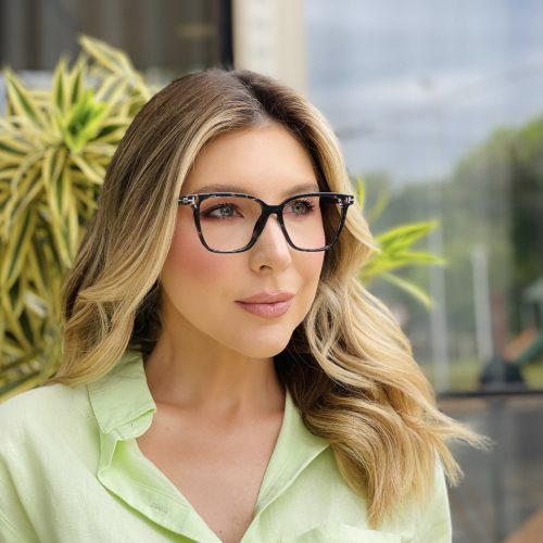 oticagriss oculos de grau feminino quadrado rajado 492 1