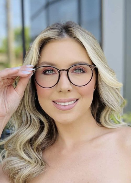 oticagriss oculos de grau feminino redondo marrom 332 2 0 1