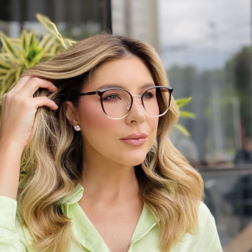 oticagriss oculos de grau feminino redondo marrom degrade 486 1