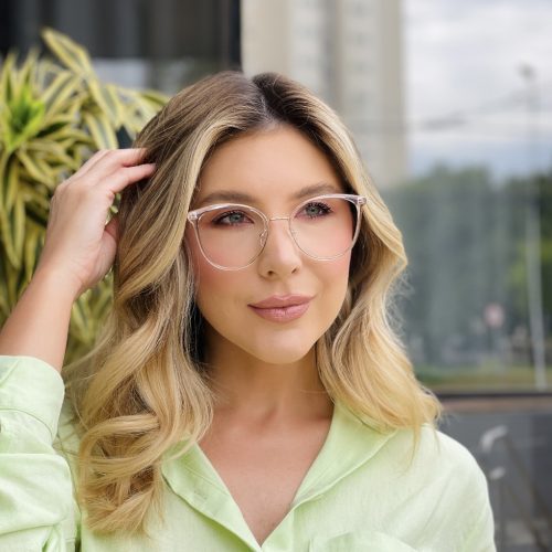 oticagriss oculos de grau feminino redondo rosa transparente 486 1