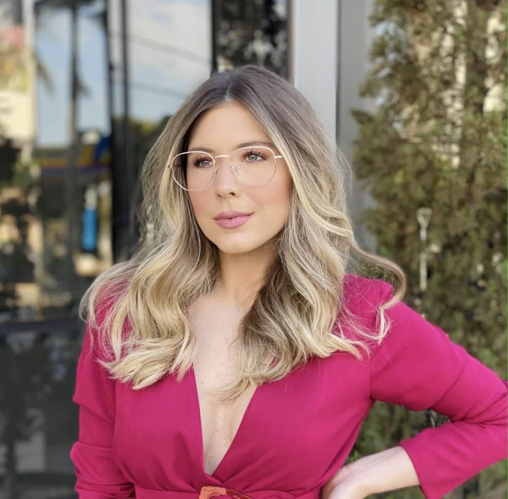 oticagriss oculos de grau feminino hexagonal dourado 491 1